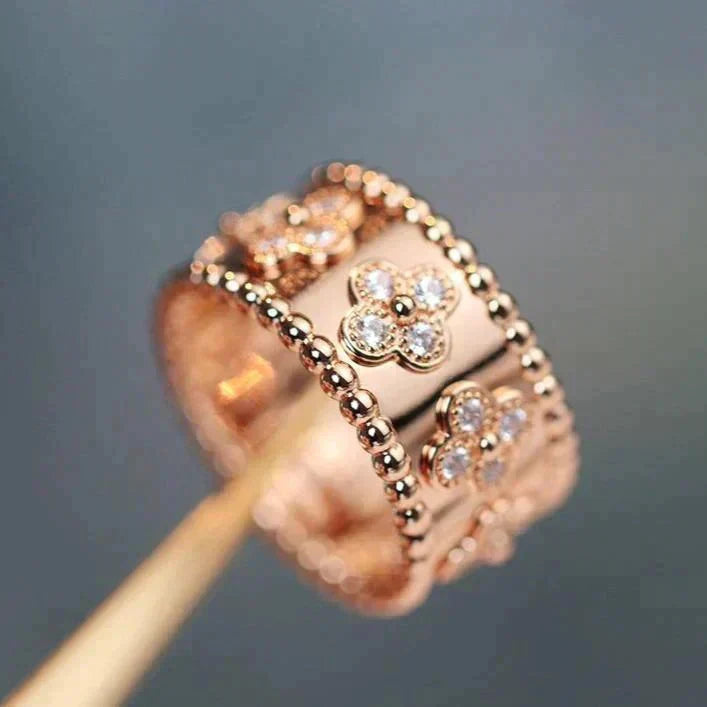 [Avelora Jewelry ]CLOVER KALEIDOSCOPE RING 10MM