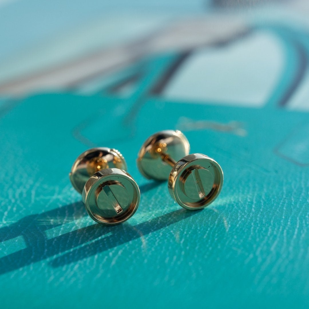 [Avelora Jewelry ]LOVE EARRINGS PINK GOLD 10MM