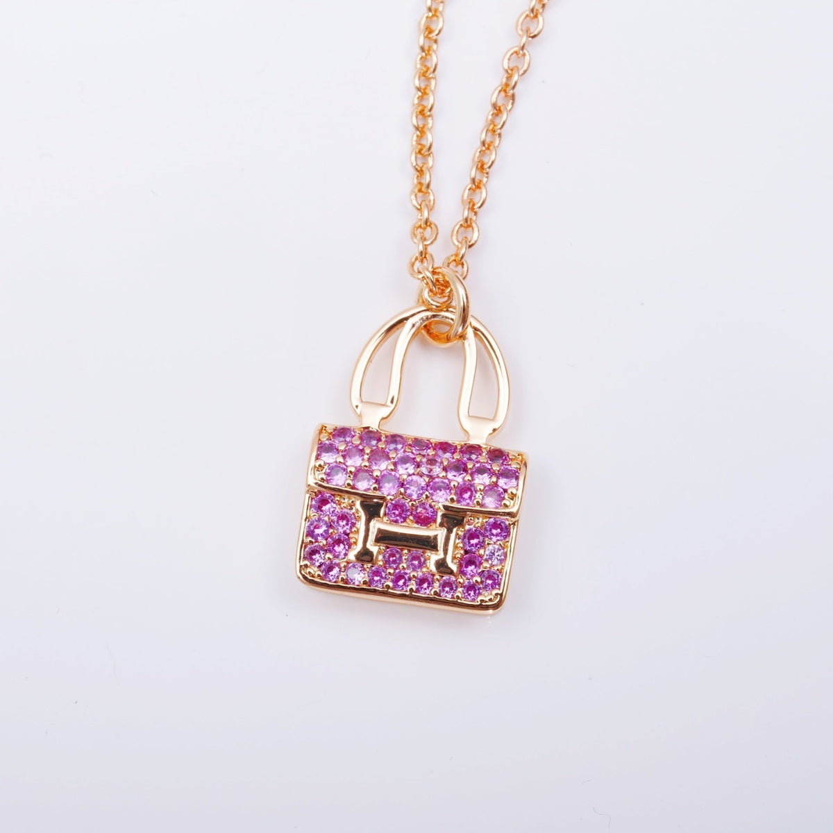 [Avelora Jewelry ]CONSTANCE PEDANT PURPLE DIAMOND NECKLACE