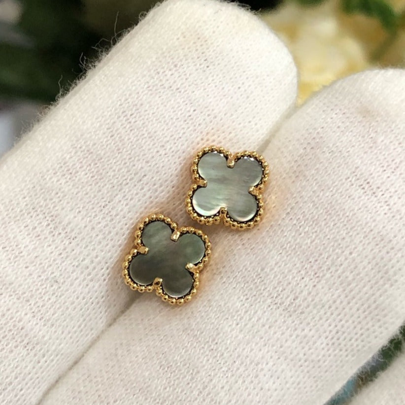[Avelora Jewelry ]CLOVER MINI GOLD EARRINGS