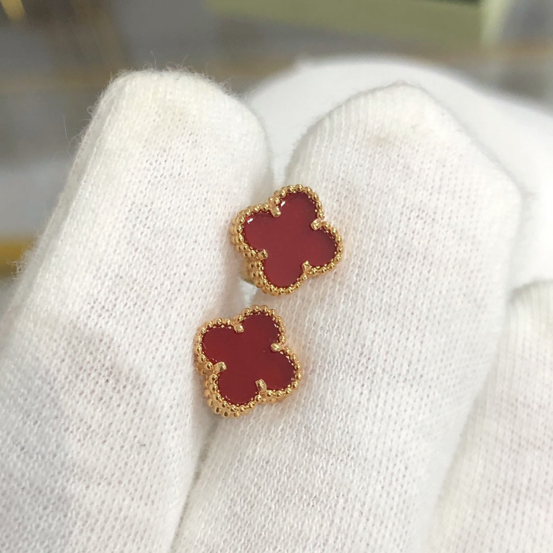 [Avelora Jewelry ]CLOVER MINI GOLD EARRINGS