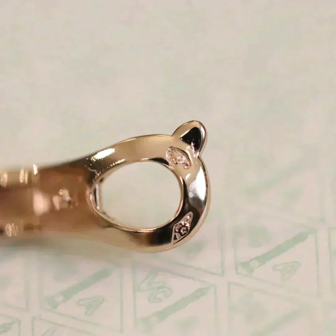 [Avelora Jewelry ]CLOVER MEDIUM 1 MOTIFS FUll DIAMOND EARRINGS