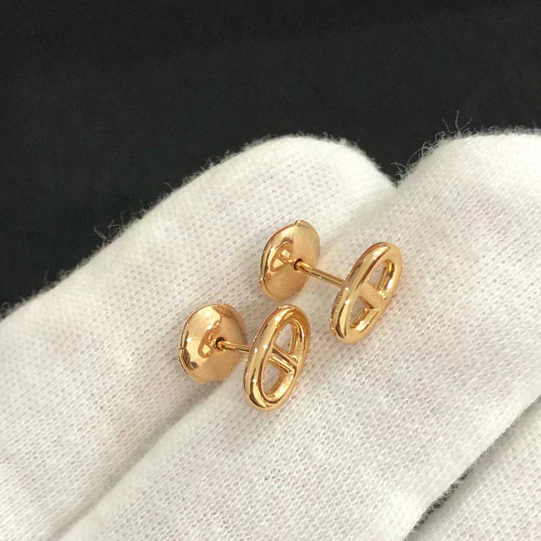 [Avelora Jewelry ]CHAINE SMALL EARRINGS GOLD AND SILVER
