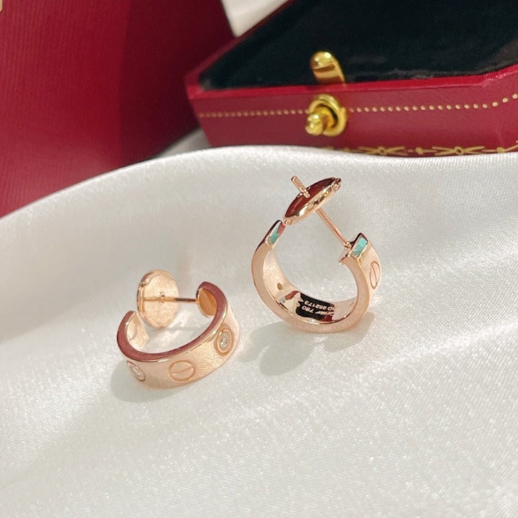 [Avelora Jewelry ]LOVE EARRINGS 5.7MM 2 DIAMONDS