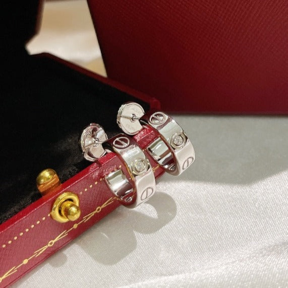 [Avelora Jewelry ]LOVE EARRINGS 5.7MM 2 DIAMONDS