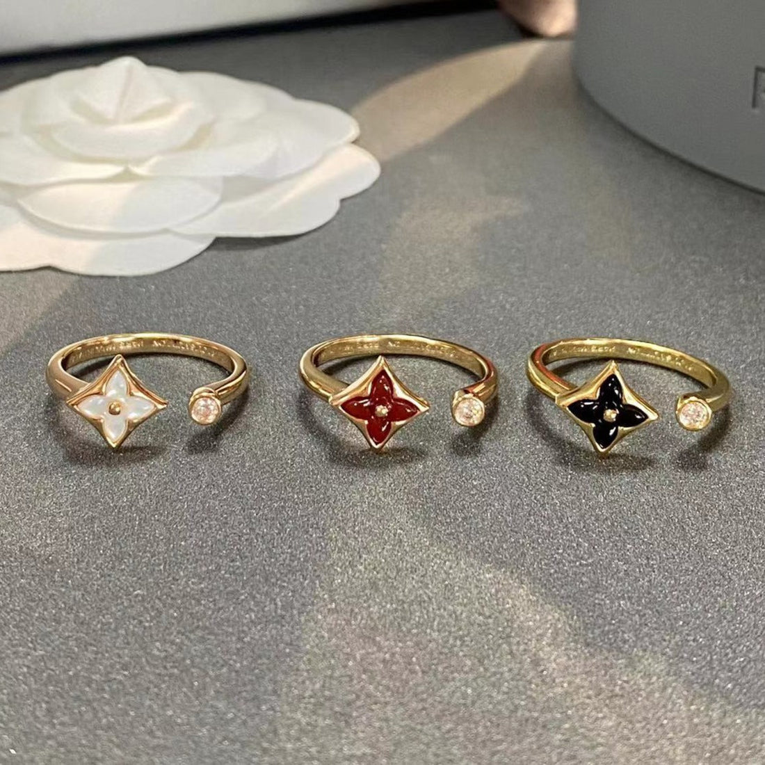 [Avelora Jewelry ]STAR 1 DIAMOND OPEN RING