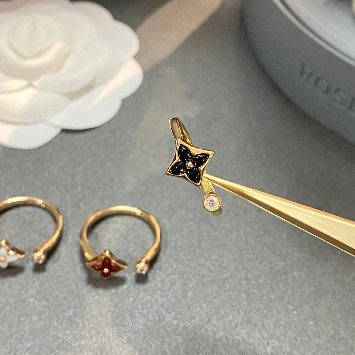 [Avelora Jewelry ]STAR 1 DIAMOND OPEN RING