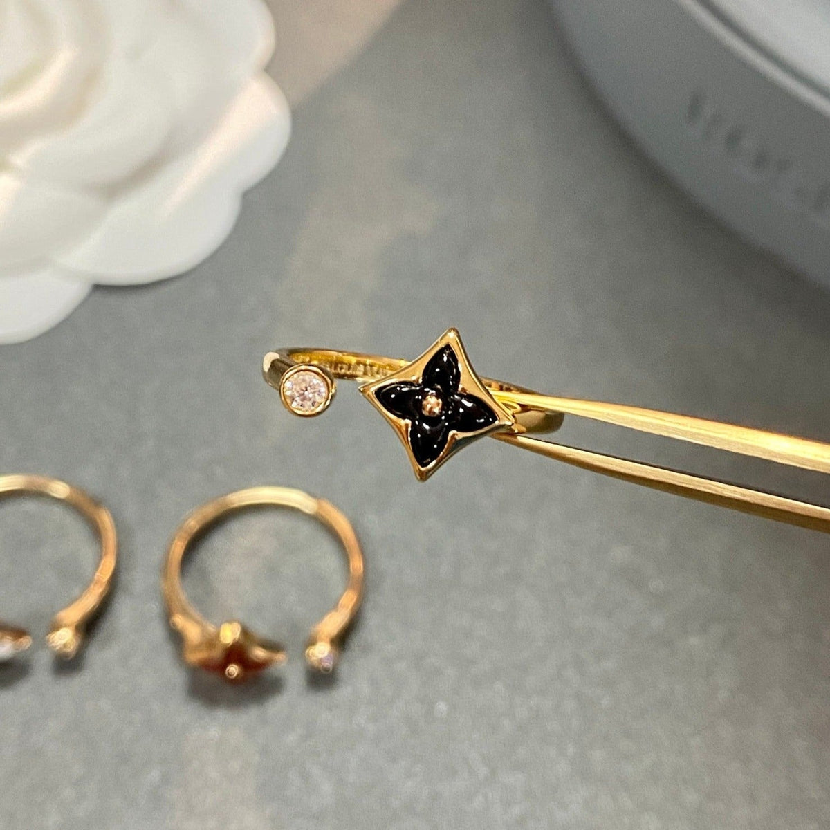 [Avelora Jewelry ]STAR 1 DIAMOND OPEN RING
