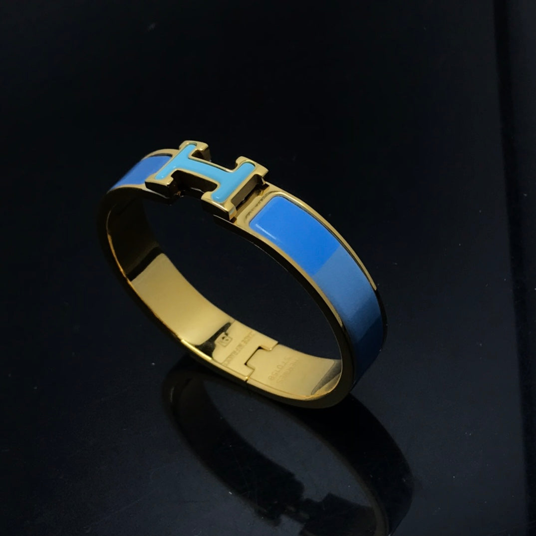 [Avelora Jewelry ]H BRACELET BLUE RAINBOW CERAMIC
