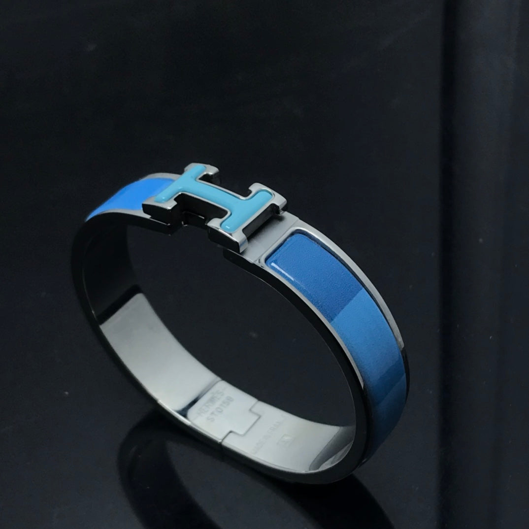 [Avelora Jewelry ]H BRACELET BLUE RAINBOW CERAMIC
