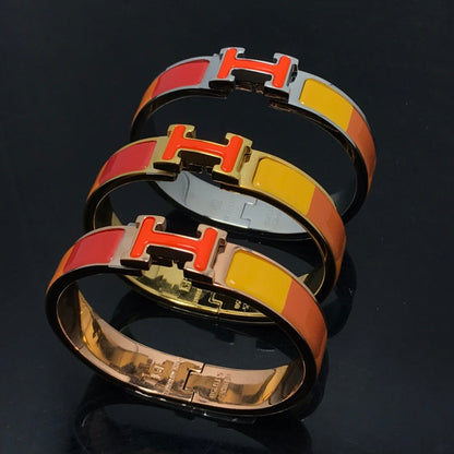 [Avelora]H BRACELET ORANGE RAINBOW CERAMIC