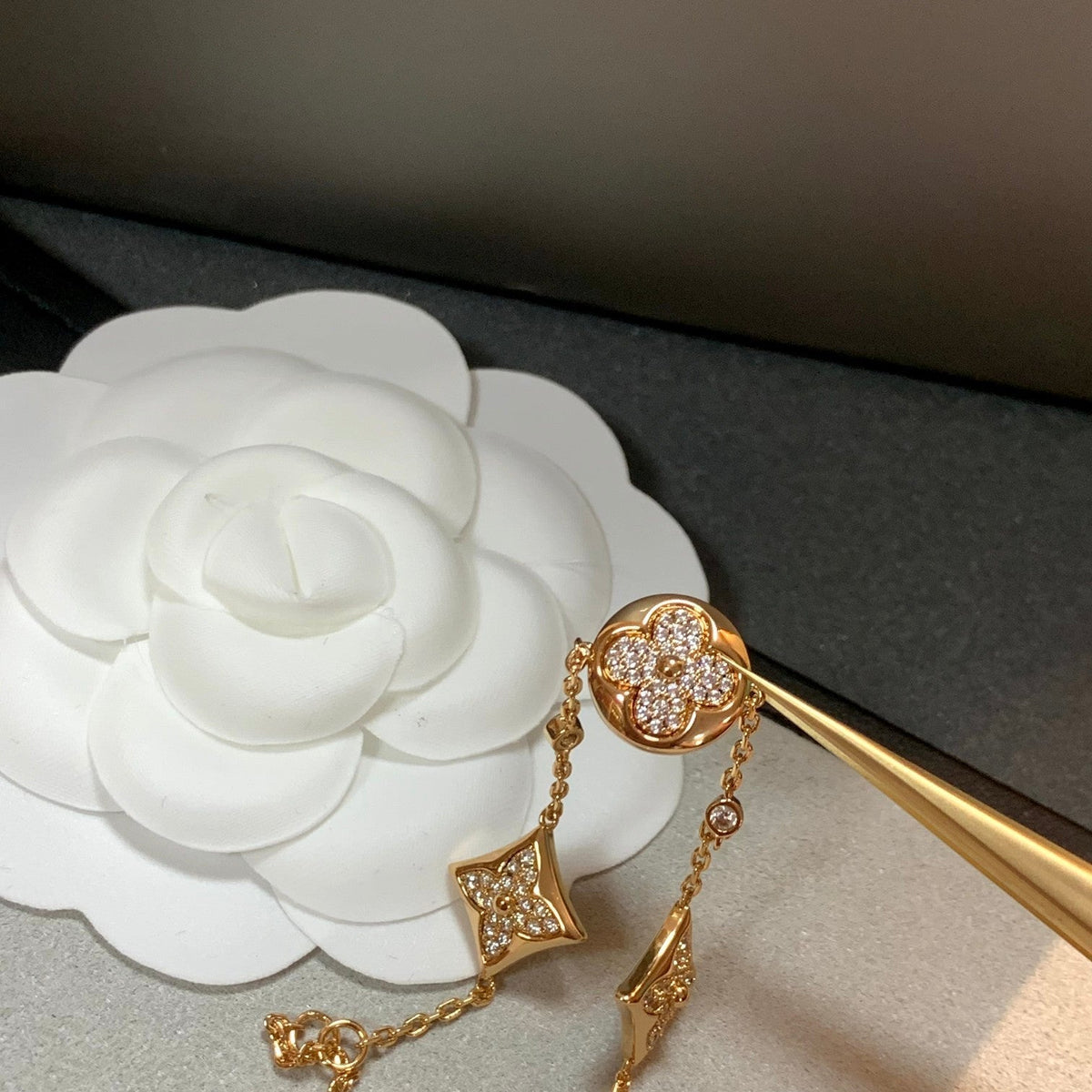 [Avelora Jewelry ]STAR AND SUN 4 MOTIFS GOLD DIAMONDS BRACELET