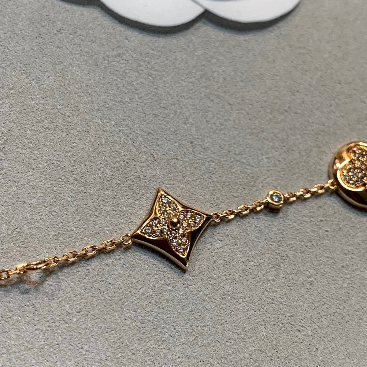 [Avelora Jewelry ]STAR AND SUN 4 MOTIFS GOLD DIAMONDS BRACELET