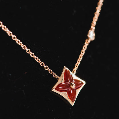 [Avelora]STAR NECKLACE ROSE GOLD 1 DIAMOND