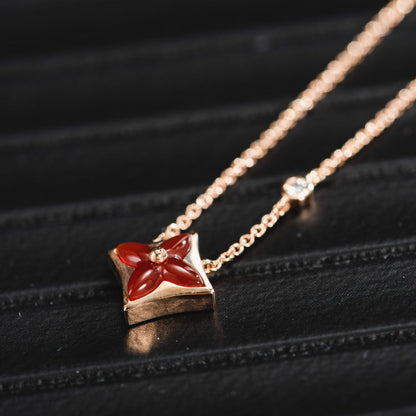 [Avelora]STAR NECKLACE ROSE GOLD 1 DIAMOND