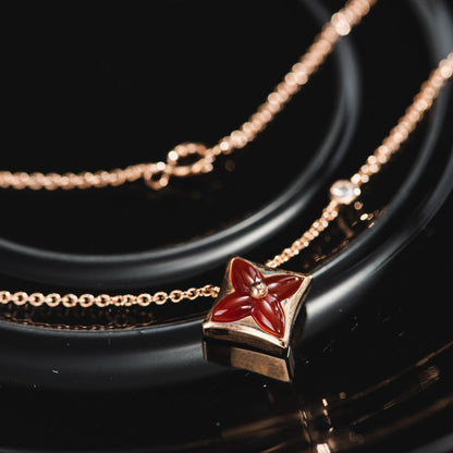 [Avelora]STAR NECKLACE ROSE GOLD 1 DIAMOND