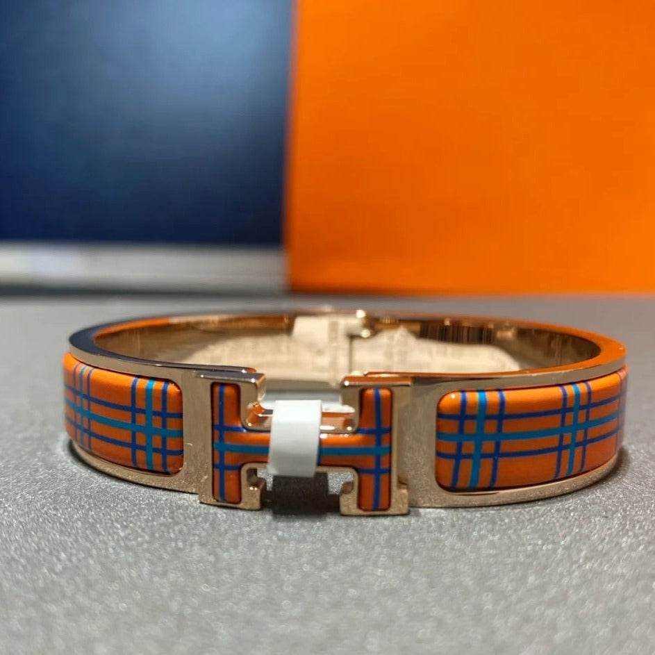 [Avelora Jewelry ]H TARTAN BRACELET 12MM