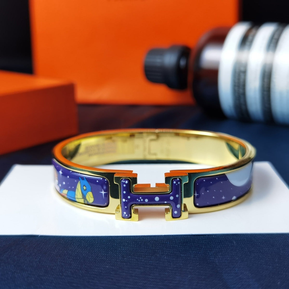 [Avelora Jewelry ]H STAR AND MOON BRACELET 12MM