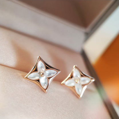 [Avelora]STAR MOP ROSE GOLD EARRINGS