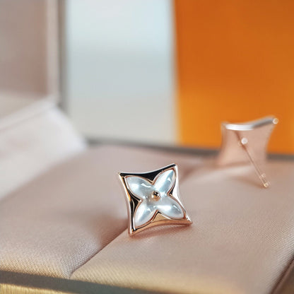 [Avelora]STAR MOP ROSE GOLD EARRINGS