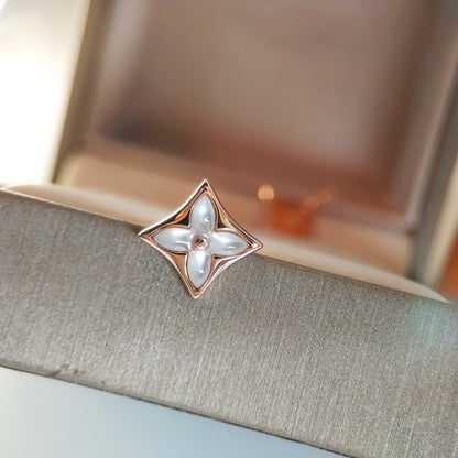 [Avelora]STAR MOP ROSE GOLD EARRINGS