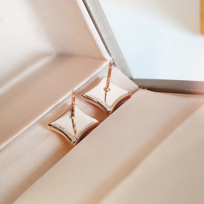 [Avelora]STAR MOP ROSE GOLD EARRINGS