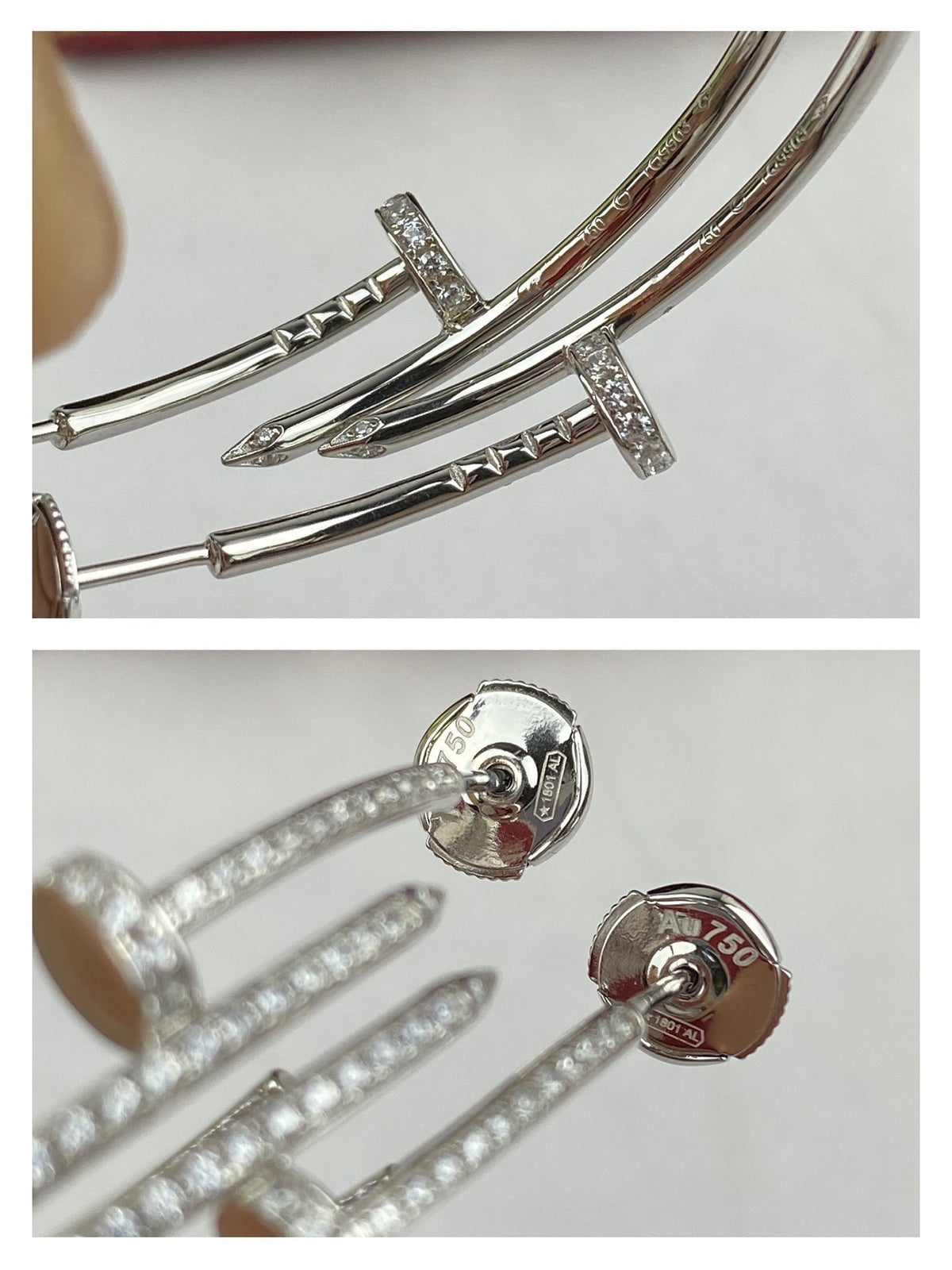 [Avelora Jewelry ]JUSTE EARRINGS FULL DIAMONDS 1.8MM
