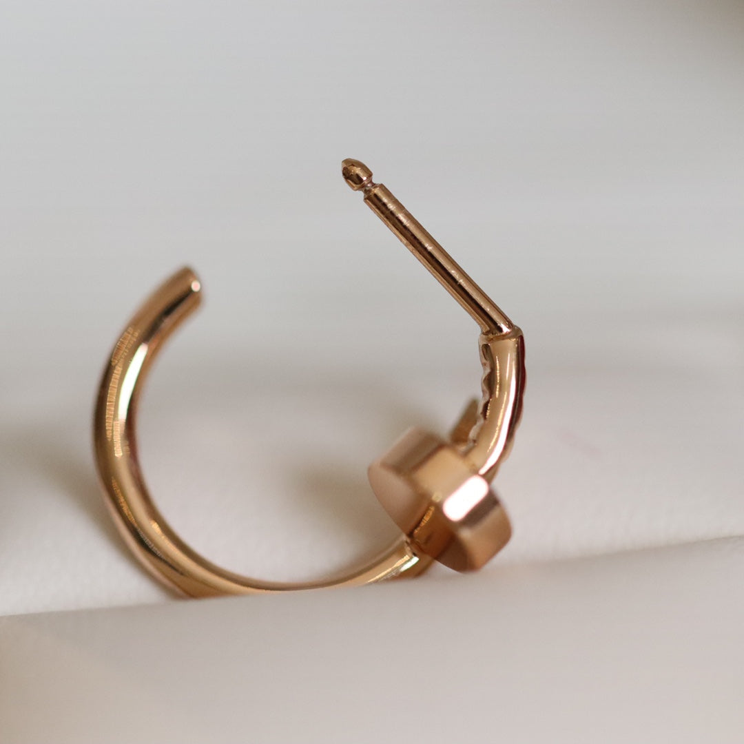 [Avelora Jewelry ]JUSTE EARRINGS PINK GOLD