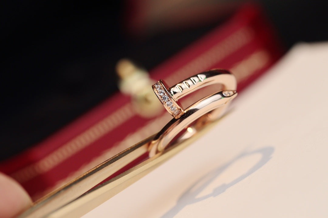 [Avelora Jewelry ]JUSTE RING 2.65MM PINK GOLD DIAMOND