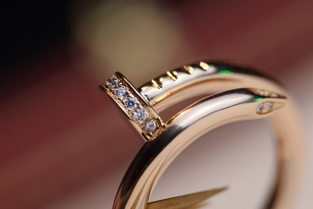 [Avelora Jewelry ]JUSTE RING 2.65MM PINK GOLD DIAMOND
