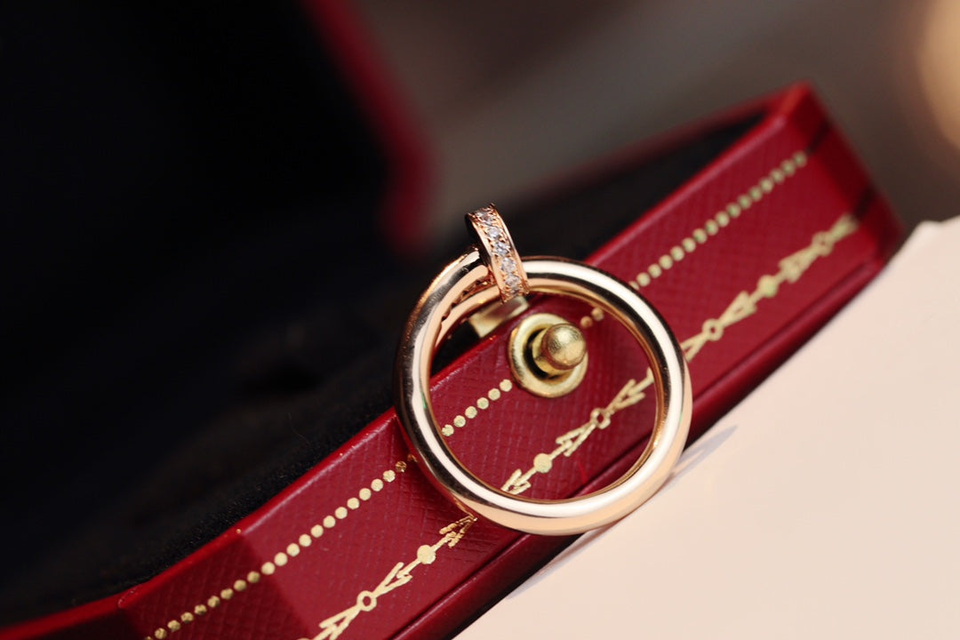 [Avelora Jewelry ]JUSTE RING 2.65MM PINK GOLD DIAMOND