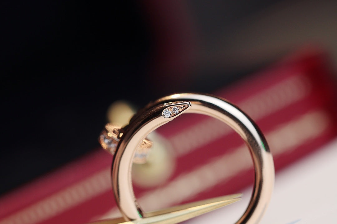 [Avelora Jewelry ]JUSTE RING 2.65MM PINK GOLD DIAMOND