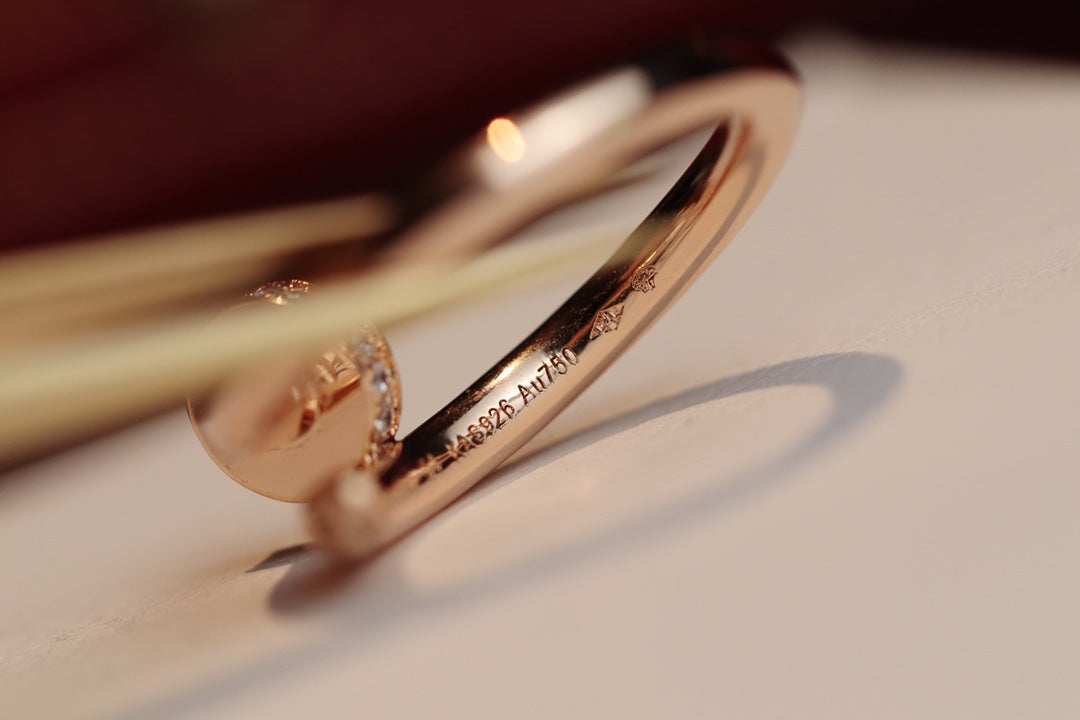 [Avelora Jewelry ]JUSTE RING 2.65MM PINK GOLD DIAMOND