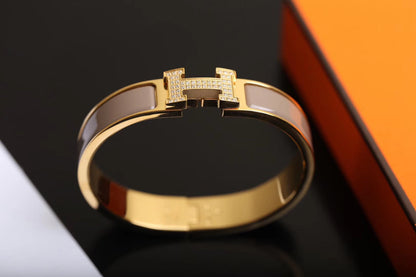 [Avelora]H BRACELET GOLD DIAMOND