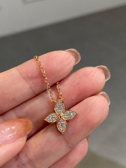 [Avelora]STAR DIAMOND NECKALCE