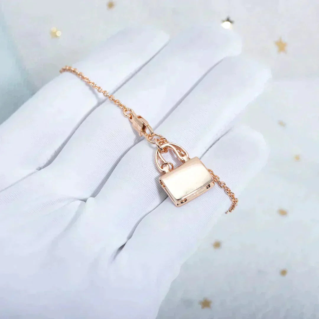 [Avelora Jewelry ]AMULETTE PEDANT ROSE GOLD NECKLACE