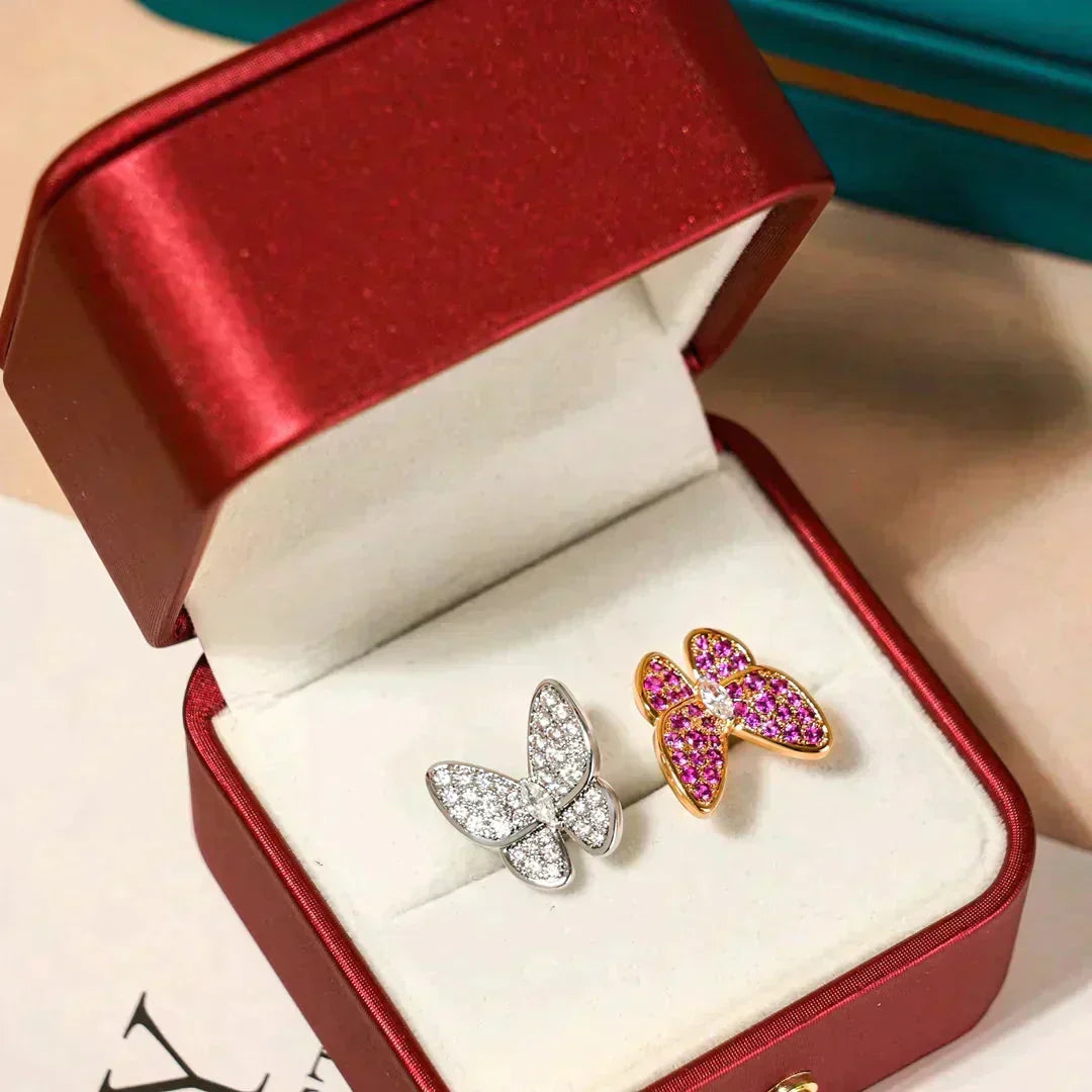 [Avelora Jewelry ]TWIN BUTTERFLY DIAMOND RING