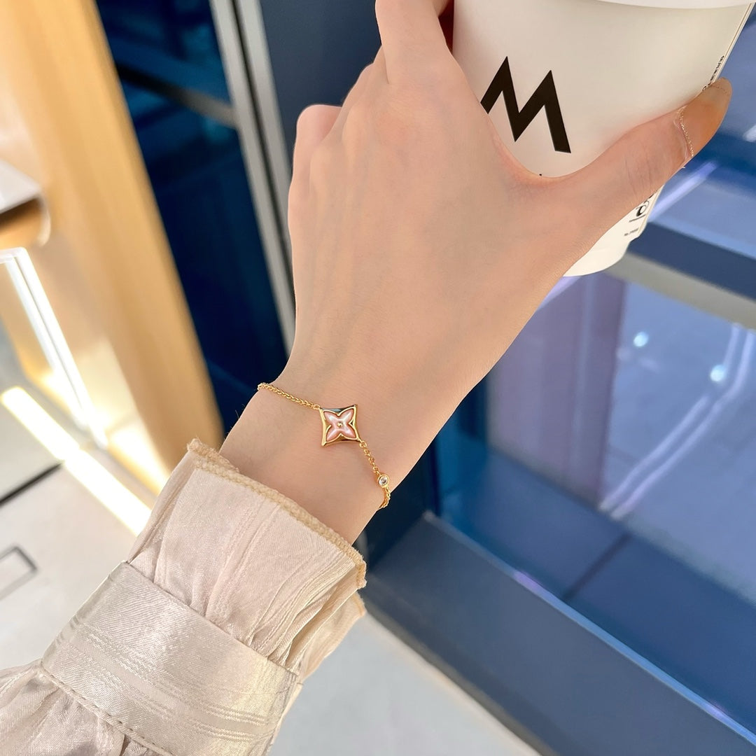 [Avelora]STAR 1 DIAMOND ROSE GOLD BRACELET