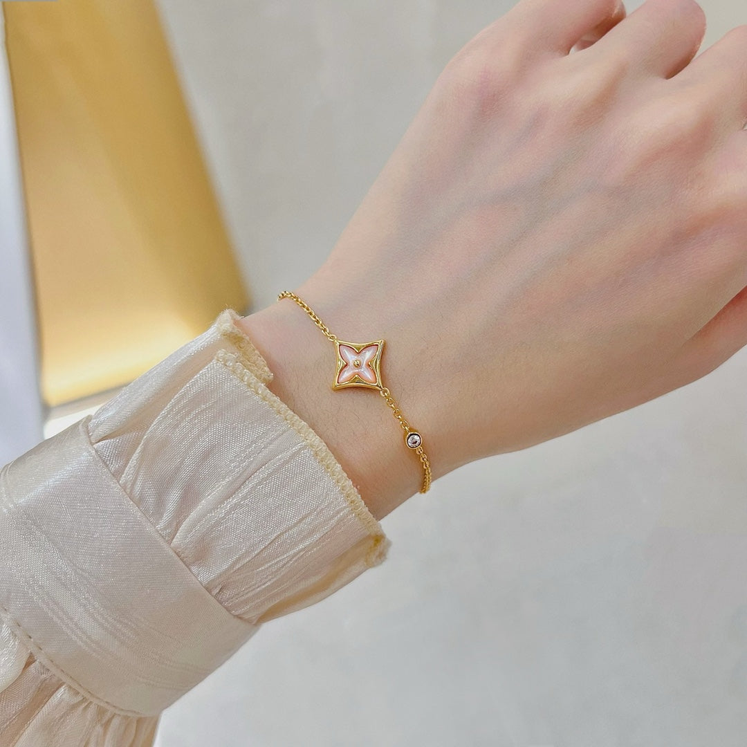 [Avelora]STAR 1 DIAMOND ROSE GOLD BRACELET