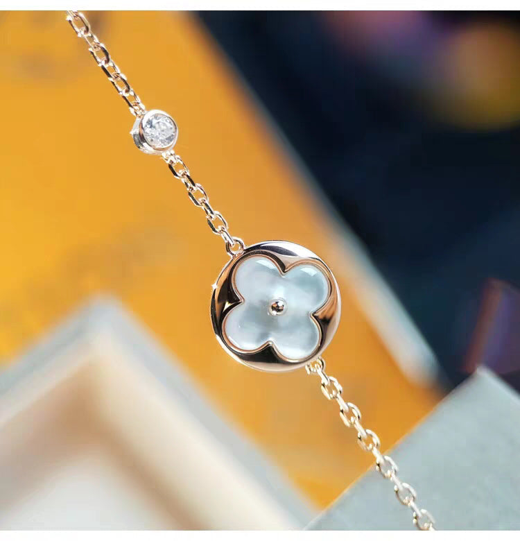 [Avelora]SUN MOP GOLD 1 DIAMOND NECKLACE