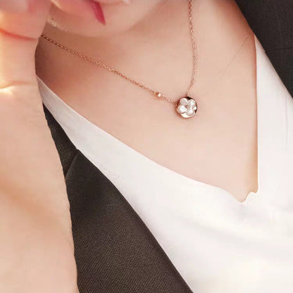 [Avelora]SUN MOP GOLD 1 DIAMOND NECKLACE