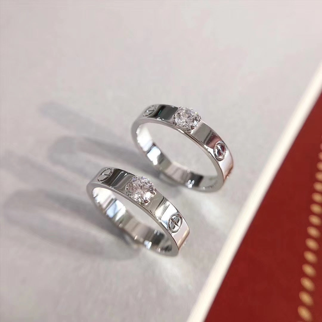 [Avelora Jewelry ]LOVE RING 3.6MM 1 BIG DIAMOND