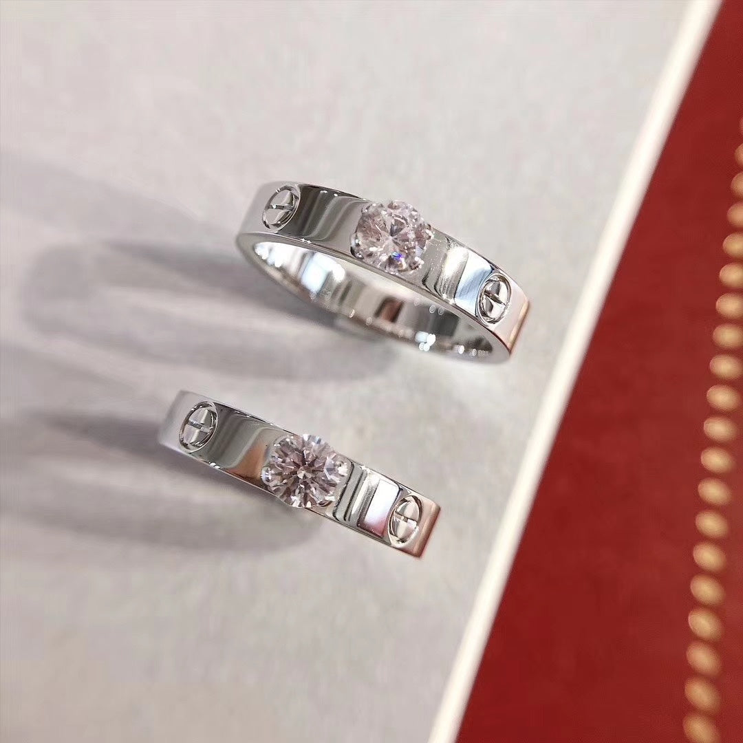 [Avelora Jewelry ]LOVE RING 3.6MM 1 BIG DIAMOND