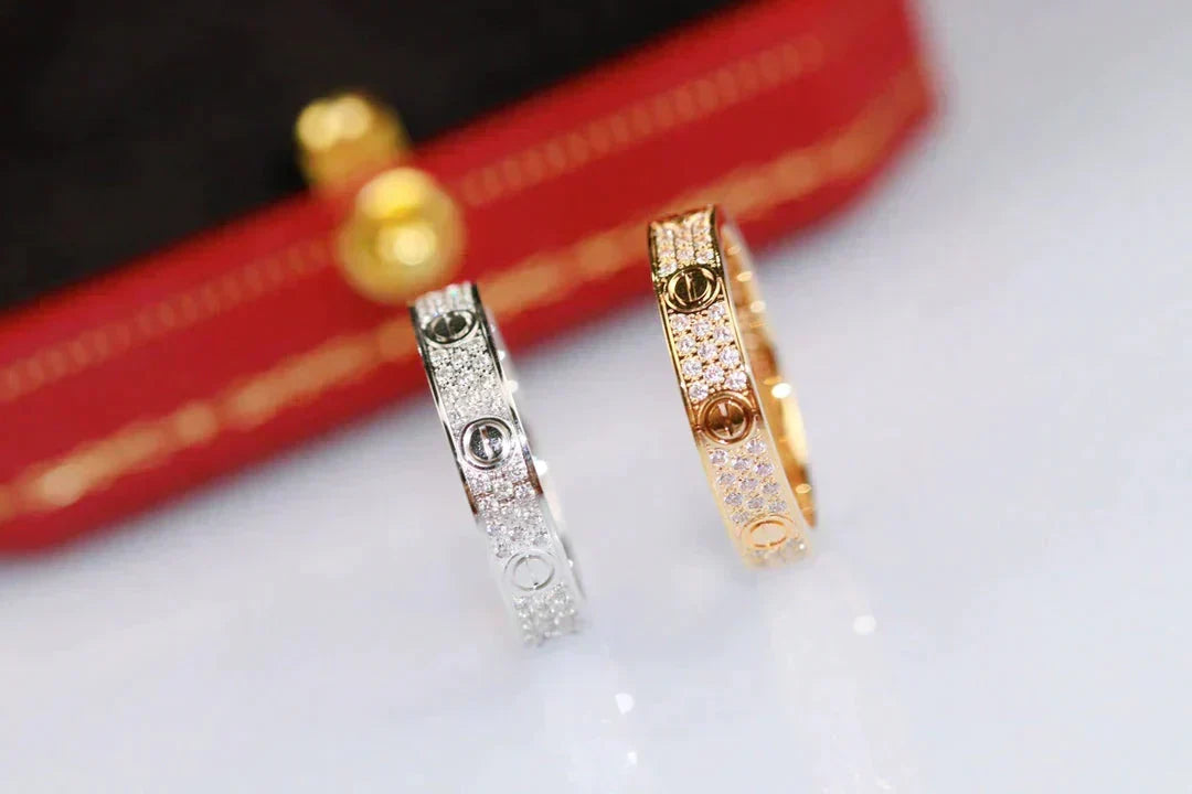 [Avelora Jewelry ]LOVE RING 3.6MM DIAMOND PAVED