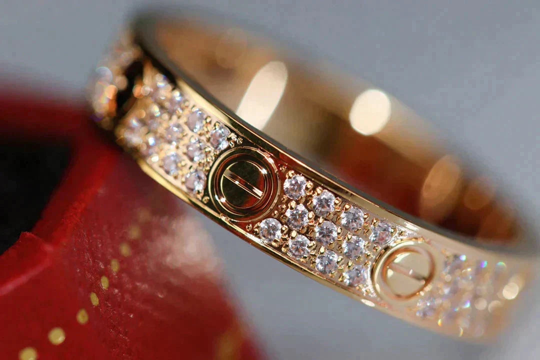 [Avelora Jewelry ]LOVE RING 3.6MM DIAMOND PAVED