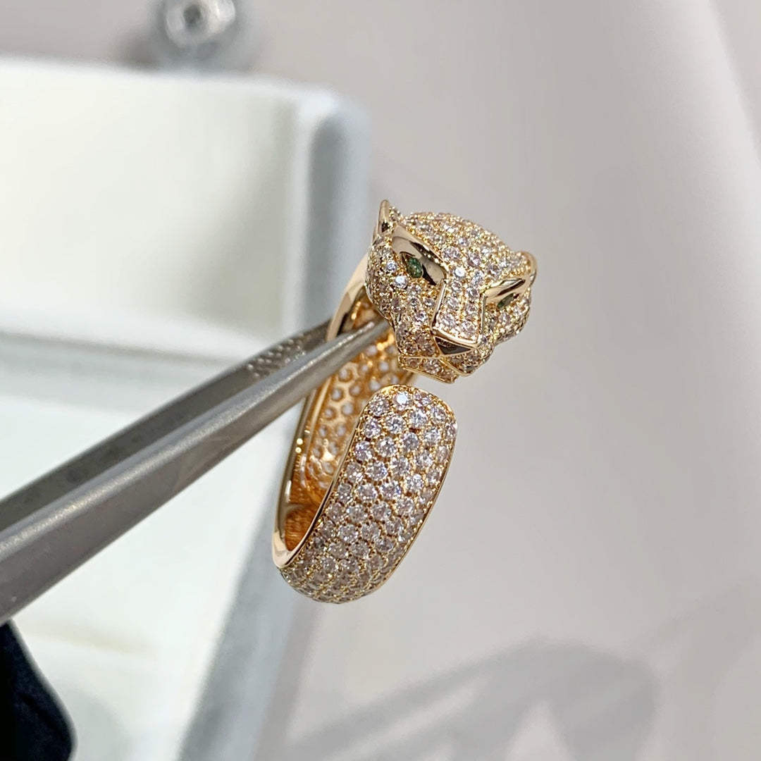 [Avelora Jewelry ]PANTHERE PINK GOLD DIAMOND RING