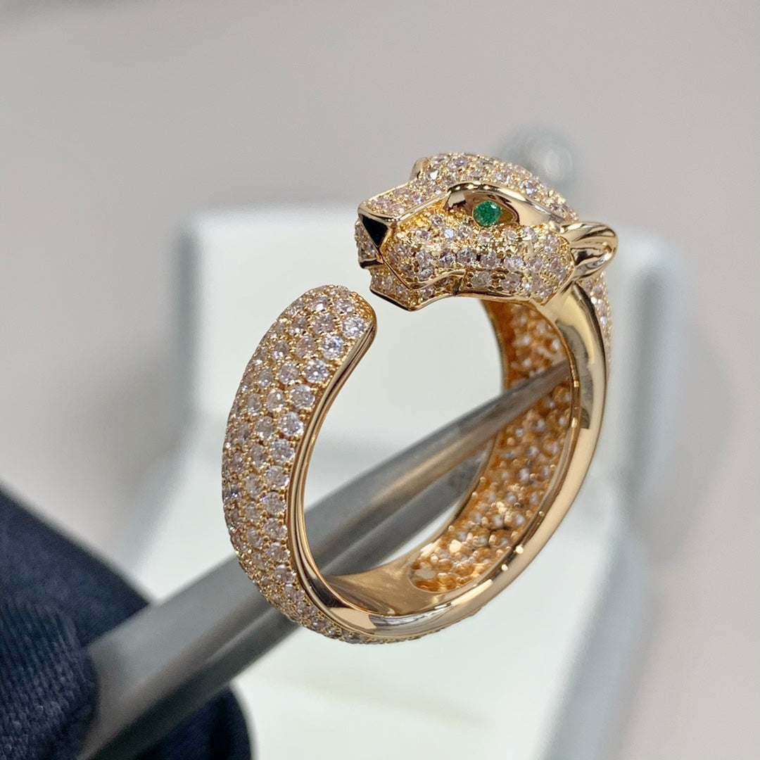 [Avelora Jewelry ]PANTHERE PINK GOLD DIAMOND RING