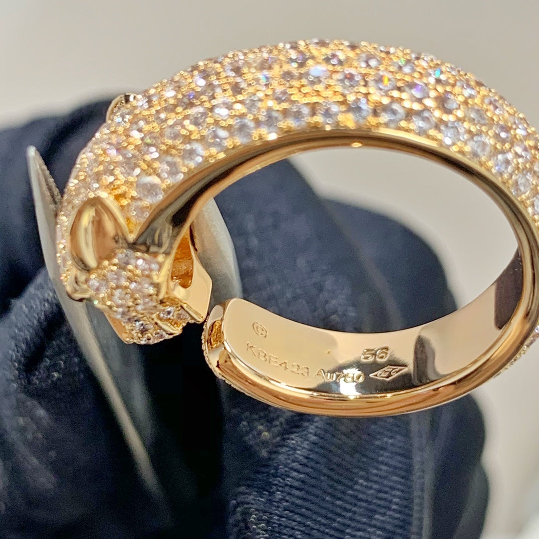 [Avelora Jewelry ]PANTHERE PINK GOLD DIAMOND RING
