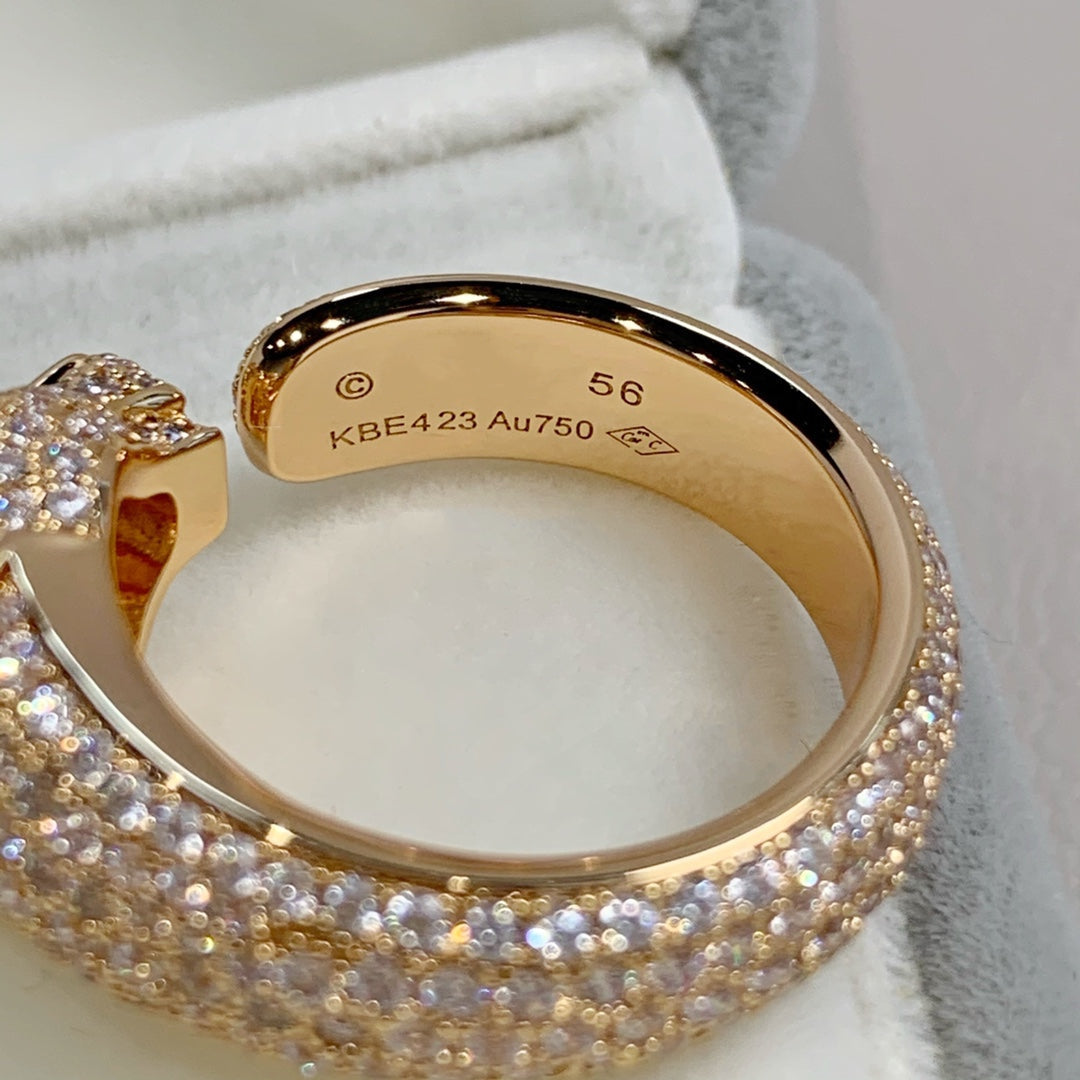 [Avelora Jewelry ]PANTHERE PINK GOLD DIAMOND RING