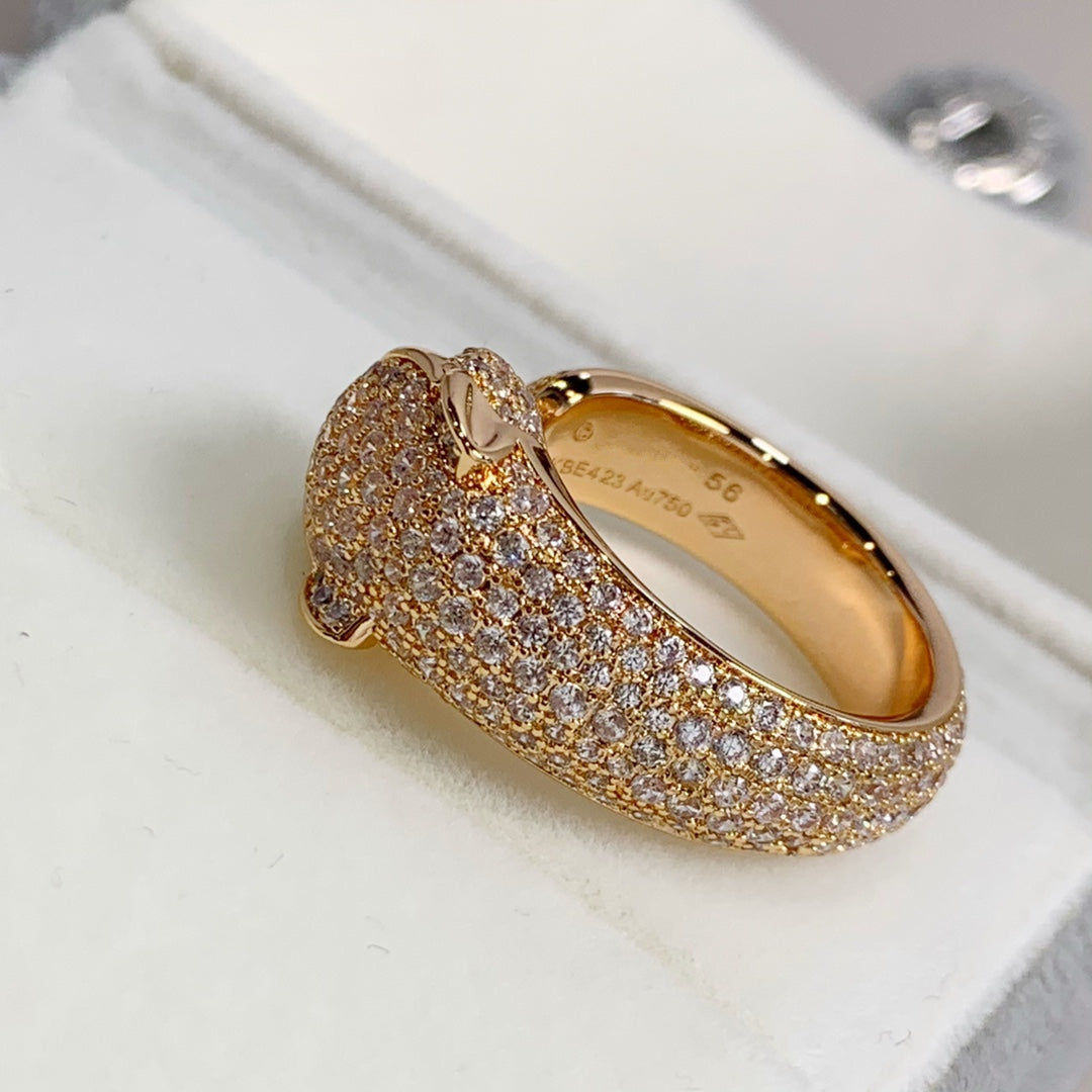 [Avelora Jewelry ]PANTHERE PINK GOLD DIAMOND RING